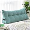 Treer Cuscino da Lettura per Letto Grande Cuscino Schienale Divano Cuscino Lombare per Testiera Wedge Cuscino Cuscino di Supporto Cuscini per Poggialetto Elegante (60 * 50 * 20cm,Menta Verde)