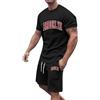 HEONSATI Completo Casual Uomo Estivo Tute Cotone Leggeri Due Pezzi Tuta Casual Estivi T Shirt Maniche Corte E Pantaloncini Completi Palestra Fitness Completino Da Ginnastica Sportivo Comodi Training