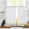 GVPOELR Tende a Pannello, Confezione da 2 Tende da Bistrò, 65 x 60 cm (L x A), Tenda Corta, Tenda da Cucina, per Bagno, Decorazione per Finestre Piccole,
