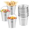 Toyvian Mini secchio di metallo, 12 pezzi, piccolo secchio di zinco per caramelle, bomboniere, decorazione per progetti fai da te, matrimoni, feste, battesimi, mini vasi da fiori da tavolo