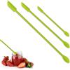 ZWWOGE 3pcs Mini spatola Silicone spatola Piccola in Silicone Mini Barattolo Raschietto Miscelare in Silicone Utensili per vasetti da Cucina