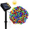 Micacorn Luci Stringa Solare, Energia Solare Impermeabili Luci 10 Metro 8 Modalità 100 LED Luci Solari Esterno per Case Giardini Decorazioni Natalizie Feste