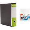 Esselte 6 Registratori G83 Oxford Verde Lime, F.to Commerciale, Dorso 8 cm + 50 Buste Deluxe