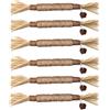 Mewtush 6 PCS Bastoncini Erba Gatta per Gatti,Bastoncini di Naturali per Gatti,Bastoncini di Erba Gatta Naturale di Giocattoli,Bastoncini da Masticare Matatabi,per Cura Dentale e Pulizia Della Bocca