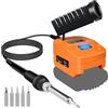 FYJUL Saldatore senza fili per batteria Worx 20 V, stazione di saldatura a riscaldamento rapido con display digitale LED, mobilità soldering Iron con USB & Type-C per fai da te, riparazione dispositivi