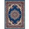 Pierre Tappeti Parure (3 pezzi) di Tappeti economici persiani orientali stile classico 4480 azzurro tris scendiletto (1 pezzo 70x130 + 2 pezzi 55x105)