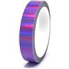 Finest Folia 10 metri strisce decorative olografiche artigianato mobili auto moto modellismo decorazione strisce decorative strisce adesive autoadesive fai da te (Ologramma viola, Larghezza 15mm)