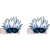 Pure Print Cut Anime Peeker Jujutsu Kaisen Sticker - 2 pezzi adesivi auto 9 cm - decorazione giapponese manga (Gojo)