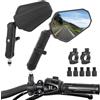 Heart Horse Specchietti Moto E24 Omologati, Universale 7/8 Specchietti Moto Manubrio con Viti M8 M10 e Base di Montaggio, Specchietto Laterali Retrovisore Regolabili per ATV Scooter Aventure Roller