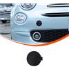 DIYUCAR Copertura per gancio di traino per paraurti anteriore in ABS, parte di ricambio compatibile con Fiat 500 2016-2024 Gancio di traino Coperchio per gancio di traino Tappo per rimorchio Nero