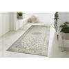 -LUXOR- living Tappeto da soggiorno Prima in design vintage, tappeto a pelo corto, stampa digitale, design senza tempo, crema, 80 x 200 cm