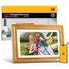 Kodak Touch screen Smart WiFi digitale da 14,1 pollici 1920x1080, rotazione automatica, memoria integrata da 32 GB, 10 GB di archiviazione cloud gratuita è fornita per il prodotto (legno)