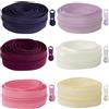 Aerzetix - Kit di Cerniera Lampo a Spirale 6x1 m N°5 tonalità Rosa-Viola + 18 cursori N°5 Non bloccabile in Metallo - Cucito merceria Sartoria progetti creativi