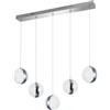 M LEDME Lampadario Led da soffitto Pasak Bianco 30W Dimmerabile con temperatura colore regolabile con telecomando M LEDME