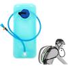 Mikiuly 2L Sacca Idrica,Sacca Acqua per Zaino,Sacca di Idratazione,Sacca Idratazione,Sacca per Acqua da Zaino,Portatile,per Escursionismo,Campeggio,Corsa,Bicicletta,Arrampicata (Blu)