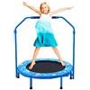 NUKied Trampolino per Bambini,36'' Mini Pieghevole per Bambini con Manico in Schiuma e Copertura Imbottita di Sicurezza,Trampolino Elastico per Rimbalzo per Interni ed Esterni per Ragazzi e Ragazze