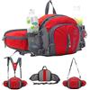Dttra SINOKAL Marsupio Multifunzione Stile Militare in Tela Resistente all'Acqua Marsupio con Porta Bottiglie a Acqua Per Corsa Escursionismo Bici Arrampicata Campeggio Viaggio (Rosso)
