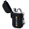 SANShine Elettronico Accendino Dual Arc USB Ricaricabile Accendino Elettrico Plasma Senza Fiamma Antivento Impermeabile Mini Portatile