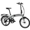 F.lli Schiano Galaxy, Bici Elettrica Pieghevole 20 Inches per Adulti, 36V 10.4Ah Batteria Rimovibile, Motore 250W 40Nm, City Ebike, Argento