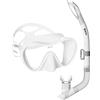 Mares Combo Tropical, Maschera e Boccaglio per Snorkeling, Adulto, Unisex, Bianco