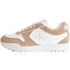 Calvin Klein Donna Sneakers da Runner Toothy Runner Irregular Lines Suola Spessa, Multicolore (Bright White/Tuscany), 39