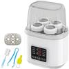 Leikurvo Scaldabiberon 8-in-1 per bambini, sterilizzatore per biberon, scaldabiberon rapido, scaldabiberon per latte per neonati, scaldavivande rapido per bambini e scongelamento con display LCD, riscaldatore