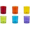 Excelsa Marrakech Set 6 Bicchieri Acqua, Vetro, Capacità 260 ml, Multicolore