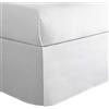 TodaysHome Today's Home Classica mantovana giroletto su Misura, con Volant, in Misto Cotone, Lunghezza 35,5 cm, per Letto Matrimoniale, Bianco