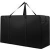 Cozary 150L Borsa di Stoccaggio, 600D Oxford Borsa per Cuscini da Giardino con Maniglia, per Biancheria da Letto Materassi Coperte Trapunte e Cuscini, 85 x 55 x 33 CM, Nero