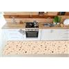 VINILIKO, Tappeto in vinile stampato PVC antiscivolo per cucina soggiorno lavabile Terrazzo Helena 66 x 250 cm