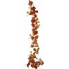Flair Flower 194429GOR, ghirlanda di viti da appendere, foglie di vite, fiori artificiali, matrimoni, feste, giardino, decorazione da parete, colore giallo/arancione, 180 x 16 x 8 cm