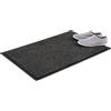Relaxdays 10021902_757 Zerbino Asciugapassi, Tappeto da Ingresso, per Interni, Grande, Sottile, Nero-Grigio, 60 x 90 cm
