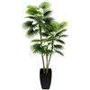 Flair Flower - Palma Artificiale a ventaglio in Vaso Conico, pianta Artificiale, Palma Decorativa, Palma di Palma, Albero di Palma, Verde, 105 cm