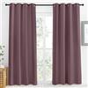 NICETOWN Tenda oscurante per finestra da cucina, rosa secca, 1 pannello, 139,7 x 218,4 cm di lunghezza, per la casa, alla moda, isolata termicamente, con occhielli in tinta unita, per appartamenti