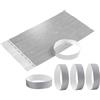 IBOO Tyvek - Braccialetti di carta, 19 mm, impermeabile, 100 pezzi, per eventi e sicurezza, resistenti all'acqua (grigio)