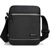 ZAICCI Borsello Uomo Tracolla Piccolo Borsa Marsupio Impermeabile Borsellino a Spalla Messenger Bag (Nero, S)