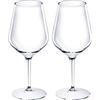 Doimoflair calice da vino in plastica spumante bicchiere riutilizzabile aperitivo infrangibile trasparente 47 cl. Set 2 pezzi.