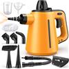 AUIFFER Pulitore Vapore Casa, Pulitore a Vapore portatile per Tutto con 10 Accessori, 3,5 bar Vapore Pressione per la Rimozione di Sporco e Grasso, 1050 W Steamer la Pulizia di Pavimenti Divani