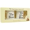 ukgiftstoreonline Set di tazze in porcellana con motivo "The Boss" e "The Real Boss" per regalo di matrimonio o anniversario