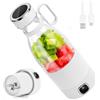 DoubleCare Frullatore Portatile, 6 lame con display a Led, Mini Frullatore da 350 ml, Frullatore elettrico USB, Batteria ricaricabile da 3000 mAh, para Familia, Deporte y Viajes, Bianco