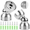 SUPRROW 2 fermaporta magnetici, in acciaio inox, magnetico, mini fermaporta magnetico, supporto da parete, fermaporta per camera da letto, ufficio, bagno, 2 pezzi