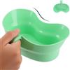Tbest Tazza per Collutorio per Letto Spazzolino per Anziani Pila per Emesi Ciotola per Vomito Vassoio per Spazzolino Denti per Lavarsi i Denti in Bocca Ciotole di Plastica per