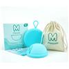 Mascoto ® Dischi mestruali di nuova generazione con anello, coppetta piatta, silicone di grado medico riutilizzabile, alternativa a tampone e assorbente ultra confortevole,