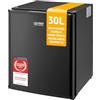 TZS First Austria Mini frigorifero senza congelatore, frigorifero silenzioso, minibar, arresto della porta sostituibile, ufficio e piccoli appartamenti, 30 l (netto 28 L)