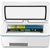 Generic Frigorifero per auto, custodia refrigerante per insulina, refrigeratore portatile per farmaci, lunga durata di funzionamento (12 ore), caricabatterie USB per auto, piccola scatola per farmac