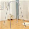 SELFLA Supporto per Amaca Pieghevole, Supporto per Sedia Amaca Portatile, Telaio per Amaca Pieghevole Resistente per Interni o Esterni, Facile da Montare e riporre (Sedia Amaca Non Inclusa) - Grigio