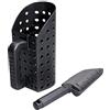 BuyWeek Set di Pale Paletta di Sabbia Strumento, 2 Pezzi in Acciaio Inossidabile ABS per Metal Detector