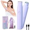 Mapille Rasoio Elettrico Donna, 2 in 1 Epilatore Elettrico Donna IPX7 Ricaricabile Rasoio Elettrico Intimo con Borsa per il Trasporto per Bikini Ascelle Gambe Braccia Viso