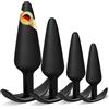 LureLuxe 4 Pezzi Plug Anale in Silicone Kit,Piccolo,Medio,Grande,Dimensioni extra grandi,Butt Plug in silicone,Set Sex Toy,Plug Dilatatore Anale per Donne e Uomini