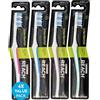 REACH Essential Care Interdental Medio Spazzolino, Confezione Singolo x 4, Testa piena Hard Setole Spazzolini manuali, Varietà di colori Multipack, Quotidiano Orale Smalto Cure odontoiatriche